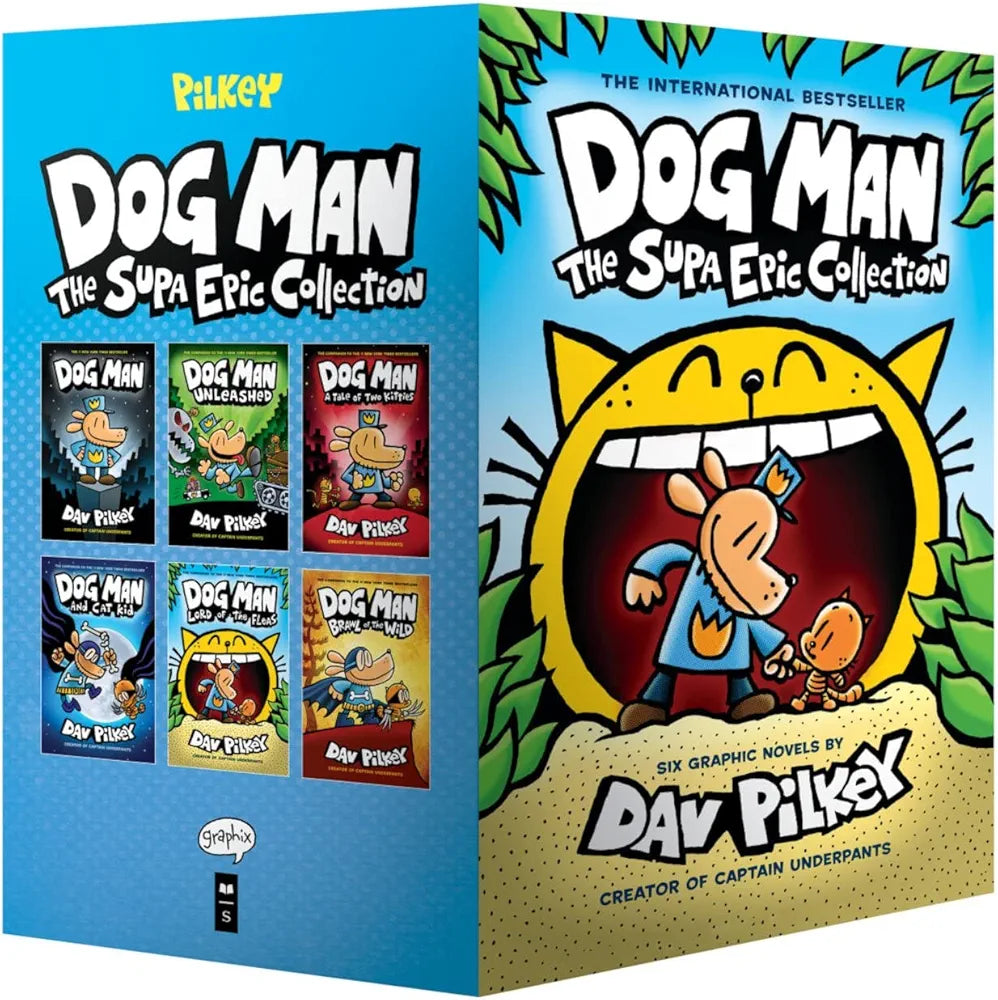 Dog Man 1-6: The Supa Epic Collection: From the Creator of Captain Underpants: Dog Man / Dog Man Unleashed / Dog Man A Tale of Two Kitties / Dog Man ... Kid / Lord of the Fleas / Brawl of the Wild