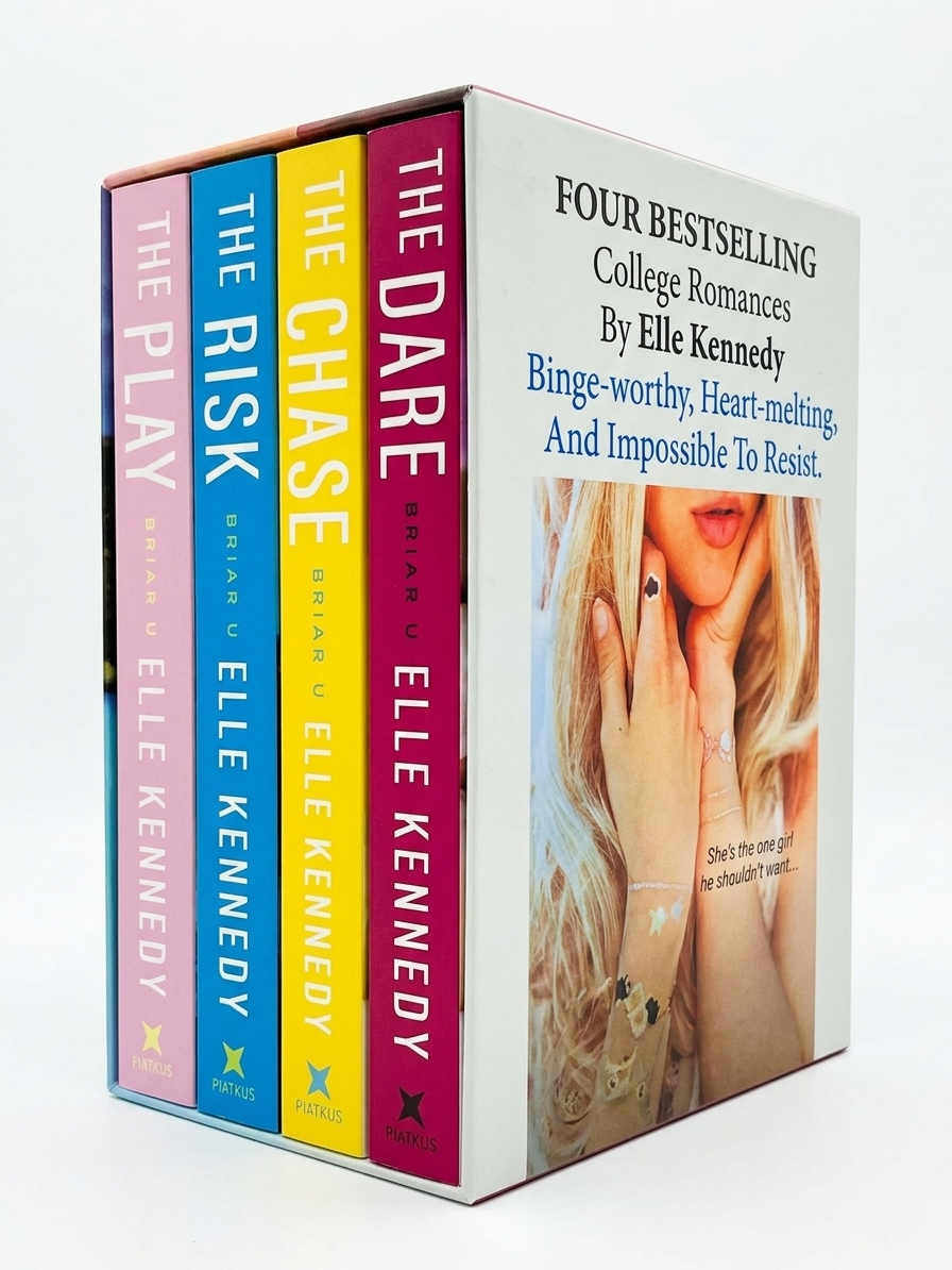 Briar U Series Books 1 - 4 Collection Set by Elle Kennedy (The Chase, The Risk, The Play & The Dare) Paperback